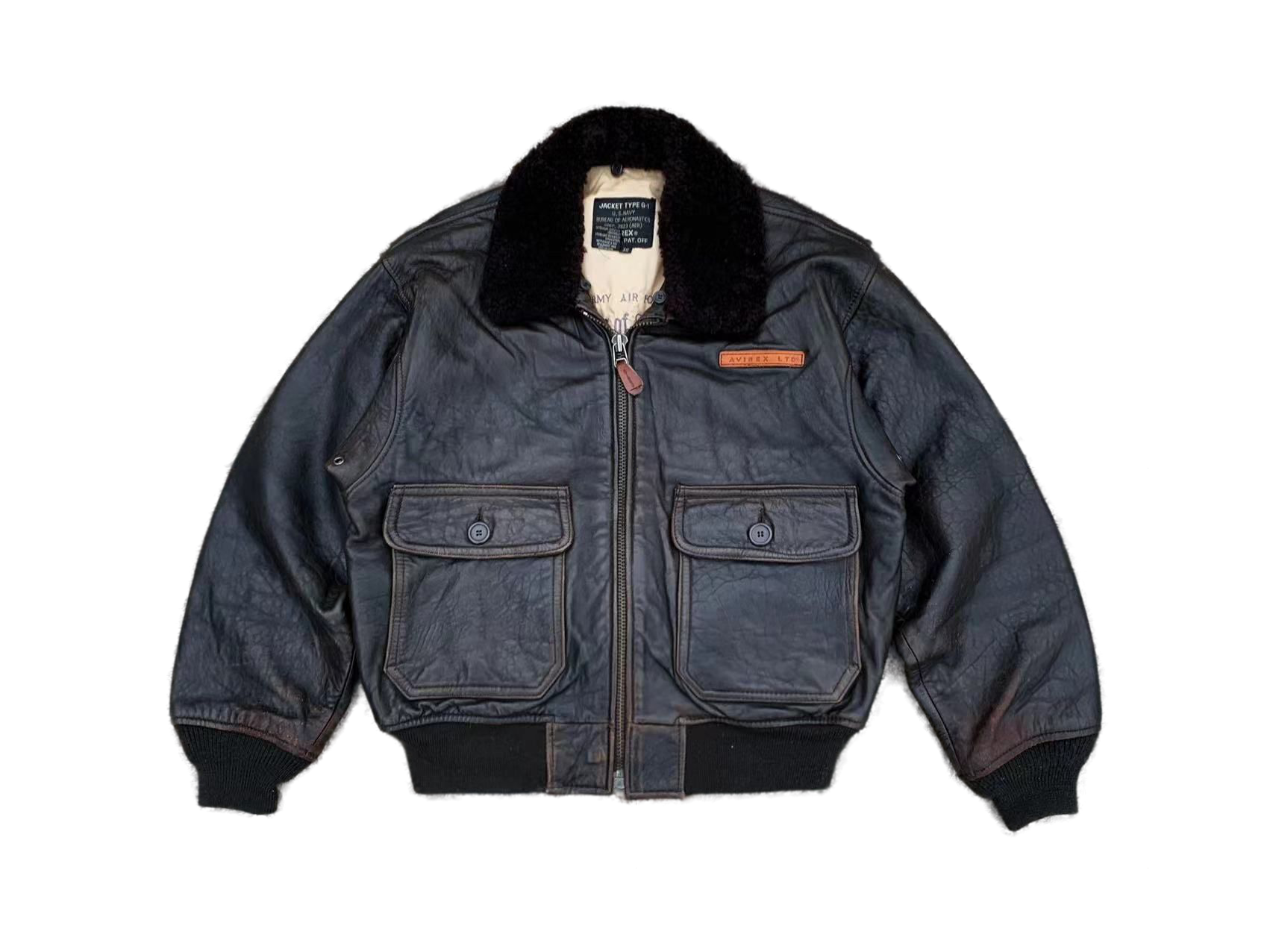 Avirex G1 Flight Leather Jacket 1987 size M - Kind Supply Co.
