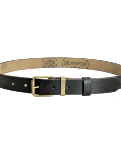 Handmade Horween Teacore Chromexcel Leather Belt In Black - Image 3