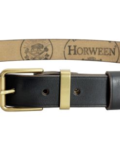 Handmade Horween Teacore Chromexcel Leather Belt In Black - Image 4