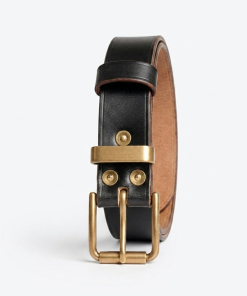 Handmade Horween Teacore Chromexcel Leather Belt In Black