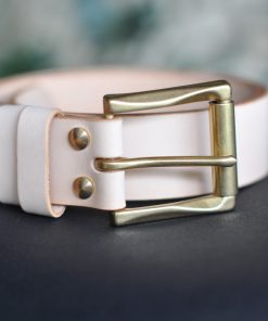 Handmade Italian Vegetable Tanned Leather Belt - Image 3