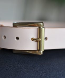 Handmade Italian Vegetable Tanned Leather Belt - Image 4