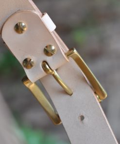 Handmade Italian Vegetable Tanned Leather Belt - Image 6