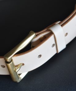 Handmade Italian Vegetable Tanned Leather Belt - Image 8