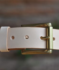 Handmade Italian Vegetable Tanned Leather Belt - Image 9